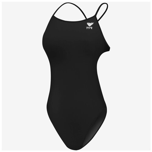 фото Купальник для плавания tyr durafast elite solid cutoutfit, совместный, tfdus7a/001, черный размер 30