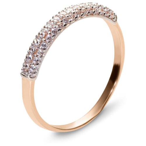 фото Золотое кольцо тд эстет 01к113045 с фианитом diamant-online