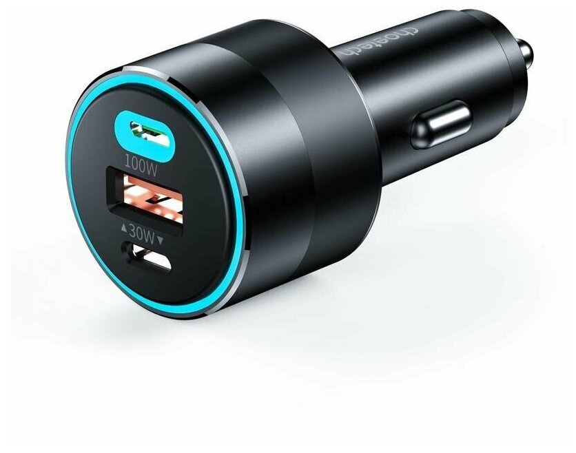 Автомобильное зарядное устройство Choetech 130 Вт USB A QC3.0 + 2xUSB C PD3.0 (TC0011)