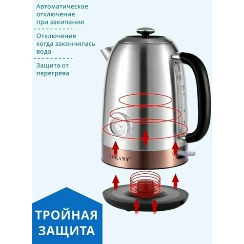 Электрический чайник SOKANY черный 399900₽