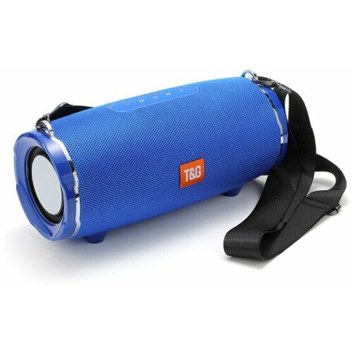 Беспроводная Bluetooth колонка T G TG-187 FM SD USB AUX MIC синий 235000₽