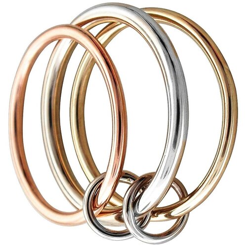 фото Эстет кольцо из комбинированного золота 01к0612865, размер 17.5