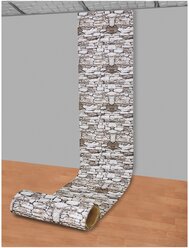 Самоклеящаяся ПВХ 3D-панель для стен в рулоне LAKO DECOR, Каменная кладка 18, 70x600см, толщина 6мм