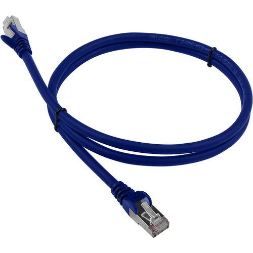 Патч-корд Lanmaster LAN-PC45/S6A-2.0-BL FTP вилка RJ-45-вилка RJ-45 кат.6А 2м синий LSZH (уп:1шт) патч корд lanmaster ftp lan pc45 s6a 2 0 yl кат 6а 2м желтый lszh