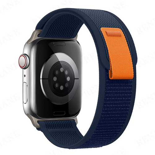 Ремешок Trail Loop для Apple Watch ULTRA 49mm, Series 1-8, SE, 42/44/45/49mm, Синий (Blue), тканевый