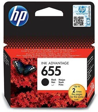 Картридж струйный HP 655 CZ109AE черный