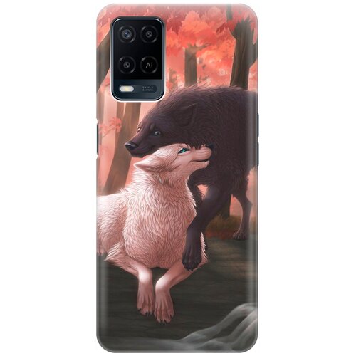 фото Re:pa накладка transparent для oppo a54 с принтом "влюбленные волки"