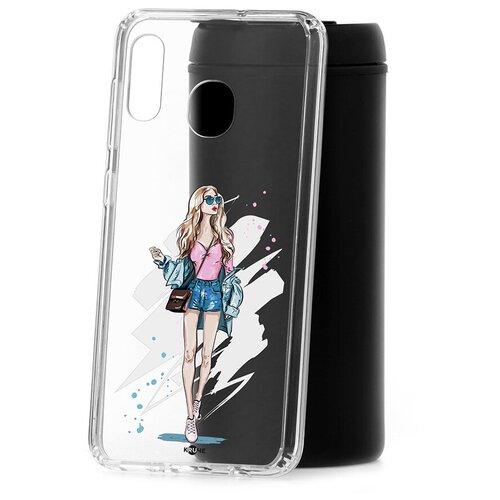 фото Чехол на самcунг а30 kruche print fashion girl кruче