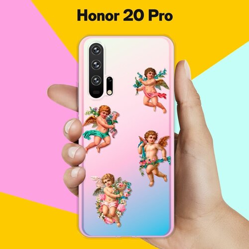 Силиконовый чехол на Honor 20 Pro Ангелочки / для Хонор 20 Про силиконовый чехол ангелочки на honor 20