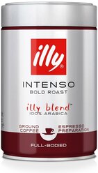 Кофе молотый Illy Intenso темная обжарка, 250 г