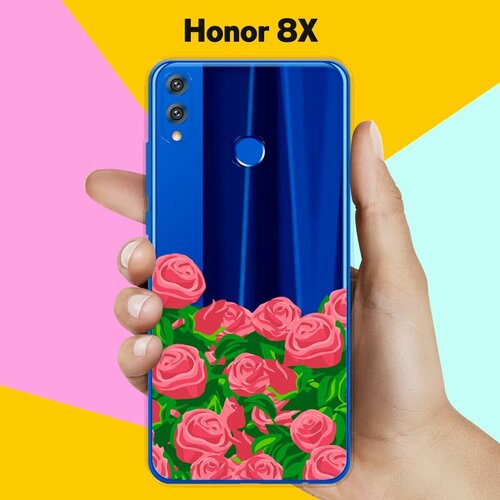 Силиконовый чехол Розы на Honor 8X силиконовый чехол розы на honor 20