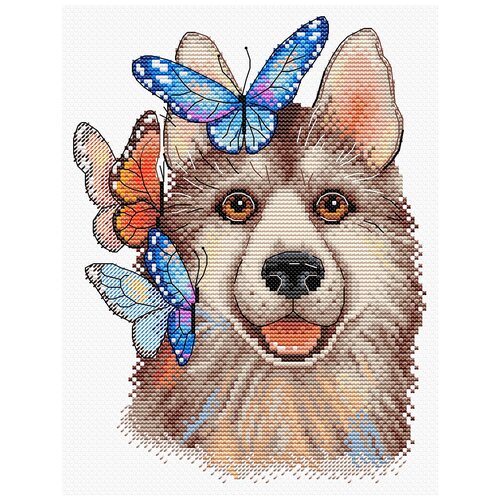 фото "м.п.студия" набор для вышивания м №22 №505 "хаски" 16 х 22 см жар-птица