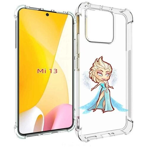 Чехол MyPads снежная-принцесса женский для Xiaomi 13 задняя-панель-накладка-бампер
