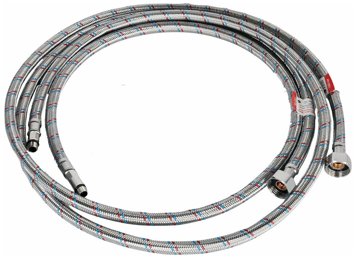 Гибкая подводка для смесителя (пара) TST 150 см 1/2"хМ10