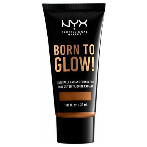 NYX professional makeup Тональный крем Born to glow!, 30 мл, оттенок: Warm Mahogany nyx professional makeup тональный крем born to glow 30 мл оттенок almond