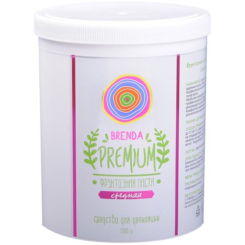 Brenda Паста для шугаринга фруктозная Premium средняя 500 г