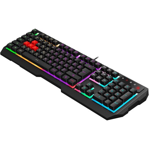 Клавиатура A4Tech Bloody B140N черный USB Multimedia for gamer LED подставка для запястий B140N 345400₽