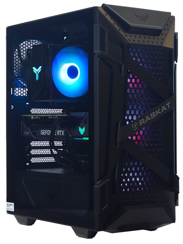 Компьютер Raskat Strike 520 (Intel Core i5 13600kf, RAM 32Gb, SSD NVMe 1Tb, HHD 2Tb, RTX 4070Ti 12Gb (Intel Core i5 13600kf,