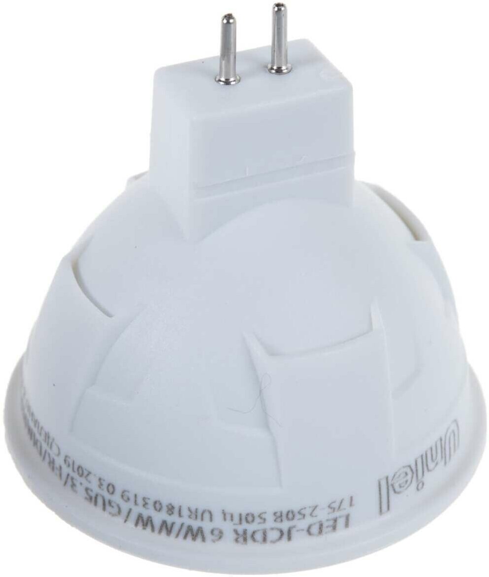 Светодиодная лампа Uniel LED-JCDR 6W/NW/GU5.3/FR PLP01WH - фотография № 6