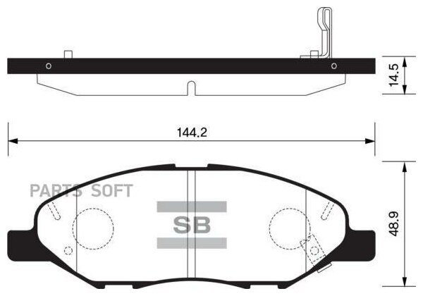 Колодки Тормозные Передние Sangsin brake арт. SP1383