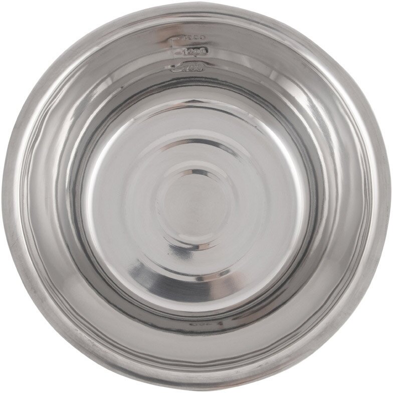 Миска объем 2,5 литра , из нержавеющей стали, зеркальная полировка, диаметр 24 см