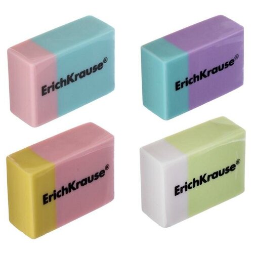Ластик ErichKrause синтетика Nano Soft, микс (цена за шт.)(30 шт.) ластик erichkrause lavender 32 шт