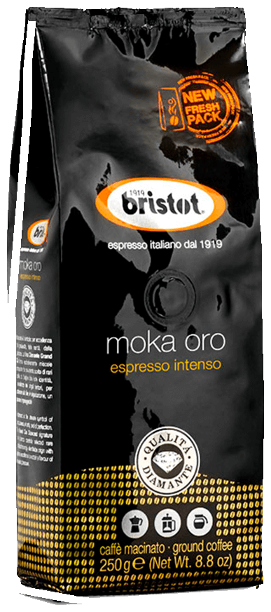 Кофе молотый Bristot Moka Oro Espresso Intenso