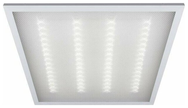 Светодиодный светильник JazzWay PPL 595/U Prisma 48W 4000K 4200Лм встраиваемый/потолочный с призматическим рассеивателем IP40 белый