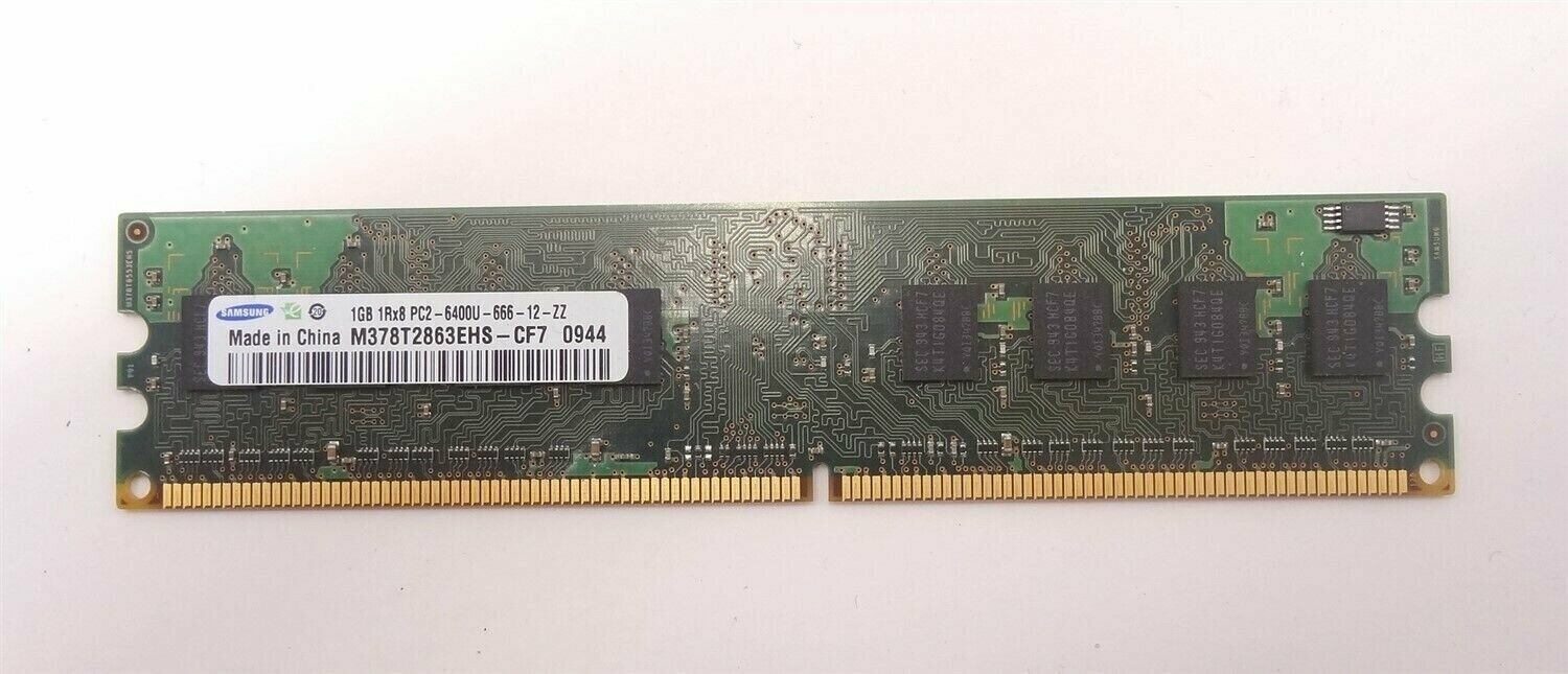 Оперативная память 1GB DDR2 PC-6400 Samsung 1gb 1rx8 pc2-6400u-666-12-zz 1Гб 1 Гб модуль ОЗУ