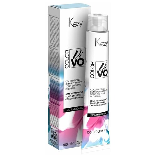 KEZY Color Vivo полуперманентная краска для волос, 6.00 темный блондин kezy color vivo полуперманентная краска для волос 6 1 темный блондин пепельный