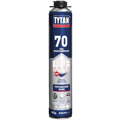 Пена монтажная профессиональная Tytan Professional Ultra 70, 870 мл монтажная пена tytan professional ultra fast 70 870 мл летняя 12 шт