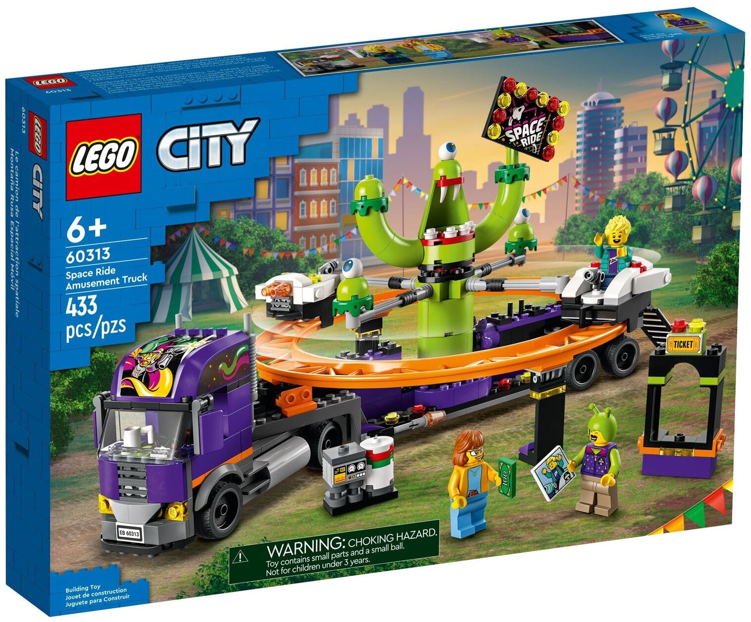 LEGO CITY LEGO Конструктор Lego City Space Ride 60313 Грузовик с аттракционами