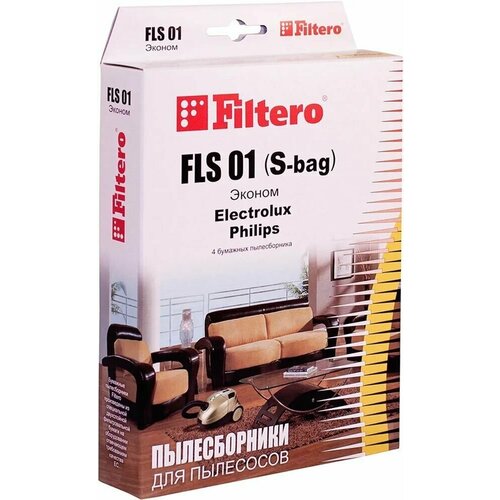 Filtero FLS 01 (S-bag) (4) эконом, пылесборники пылесборники filtero fls 01 s bag 4 comfort