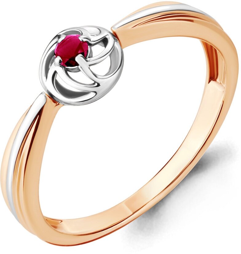 Кольцо Diamant online, золото, 585 проба, рубин