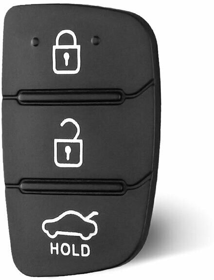 Кнопка для ключа Hyundai, H005, 3 клавиши, Резинка для выкидного ключа зажигания Хендай — фото 1