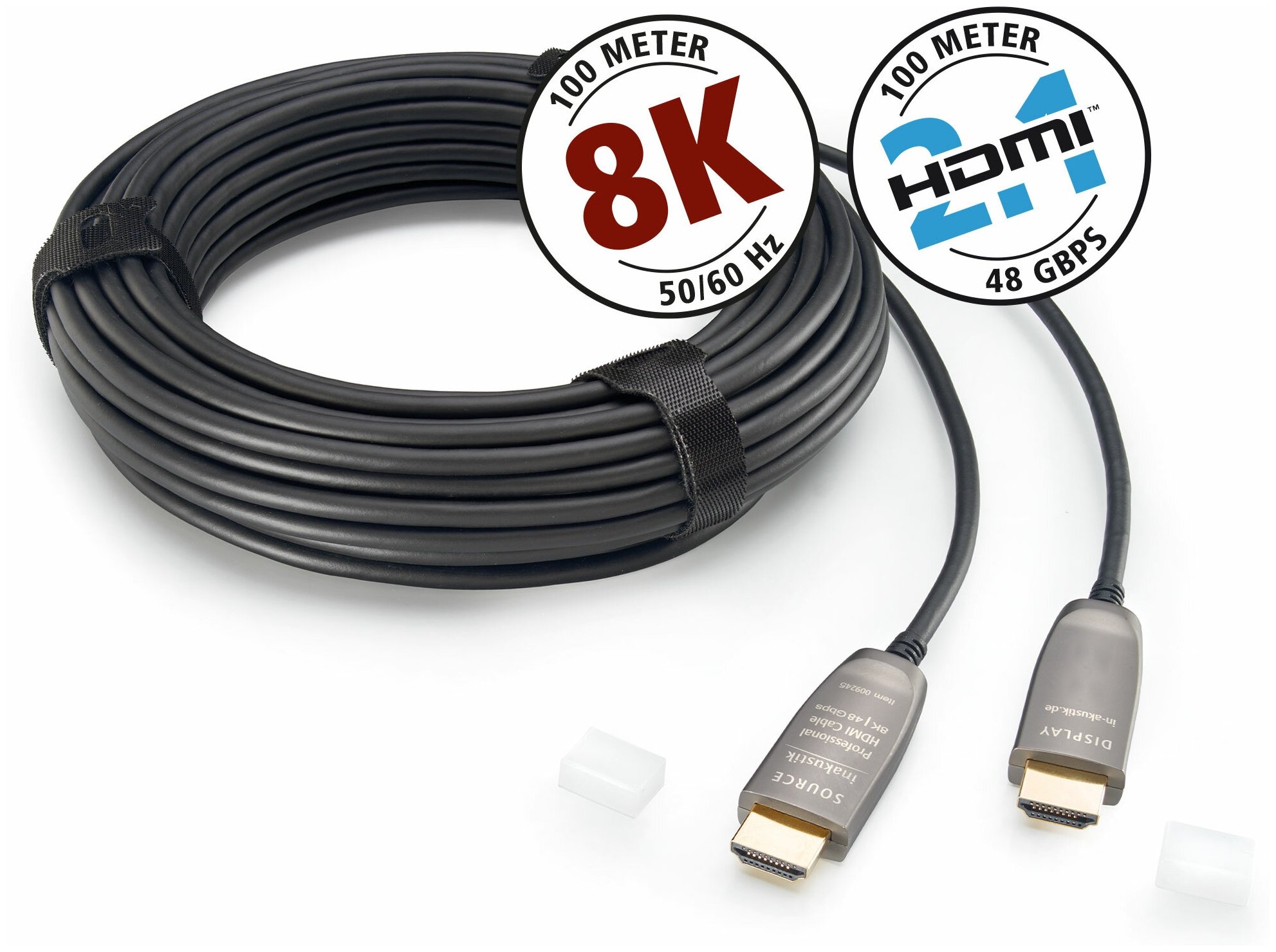 InAkustik Profi HDMI 2.1 Optical Fiber Cable 8K 48Gbps 1.0m #009245001