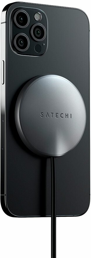 Беспроводное зарядное устройство Satechi USB-C ST-UCQIMCM (Space Grey) - фото №9