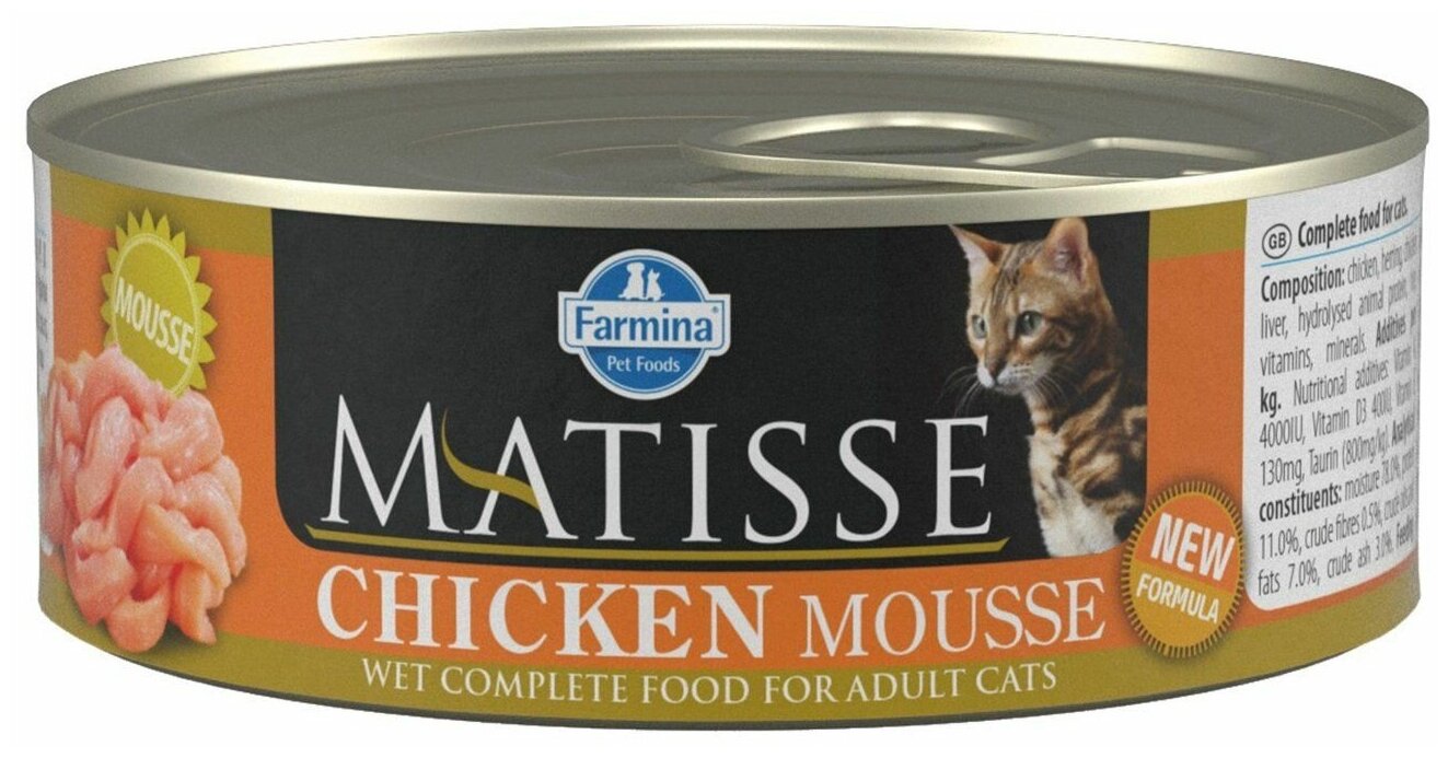 Farmina MATISSE консервы для кошек Курица (мусс) 0.085 кг
