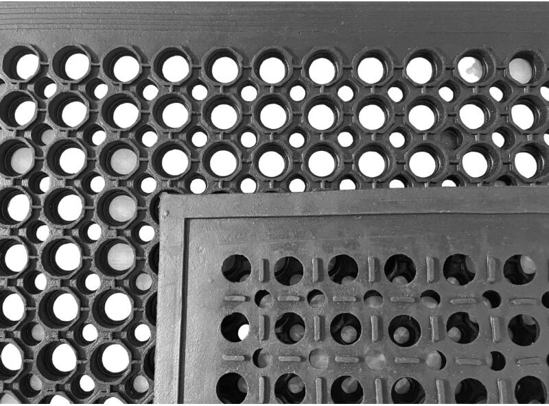 Коврик входной REM 600x900х14мм ячеистый окантовкой(резина) - фотография № 3