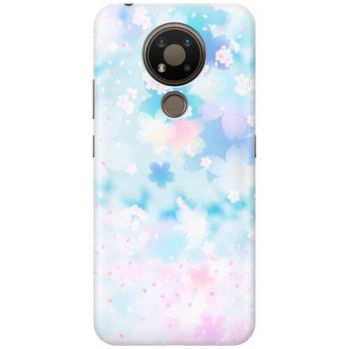 фото Re:pa накладка transparent для nokia 3.4 с принтом "цветение сакуры"