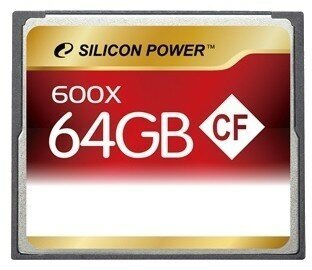 Карта памяти 64Gb Compact Flash Silicon Power 600x (SP064GBCFC600V10)