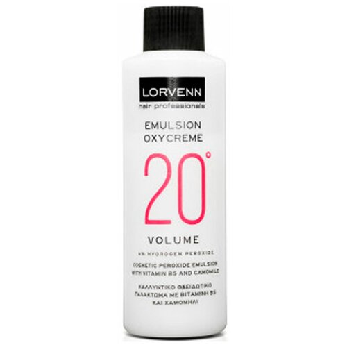 Окисляющая эмульсия 6 % LORVENN HAIR PROFESSIONALS oxycreme 20 vol 1000 мл