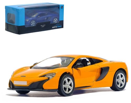 Машина металлическая MCLAREN 650S, 1:32, открываются двери, инерция, цвет синий