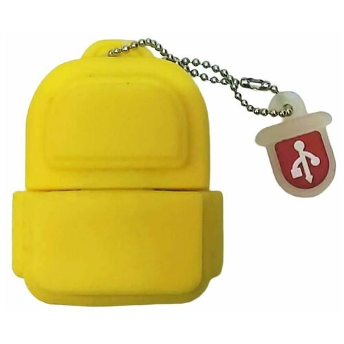 Подарочная флешка рюкзак желтый оригинальный сувенирный USB-накопитель 32GB