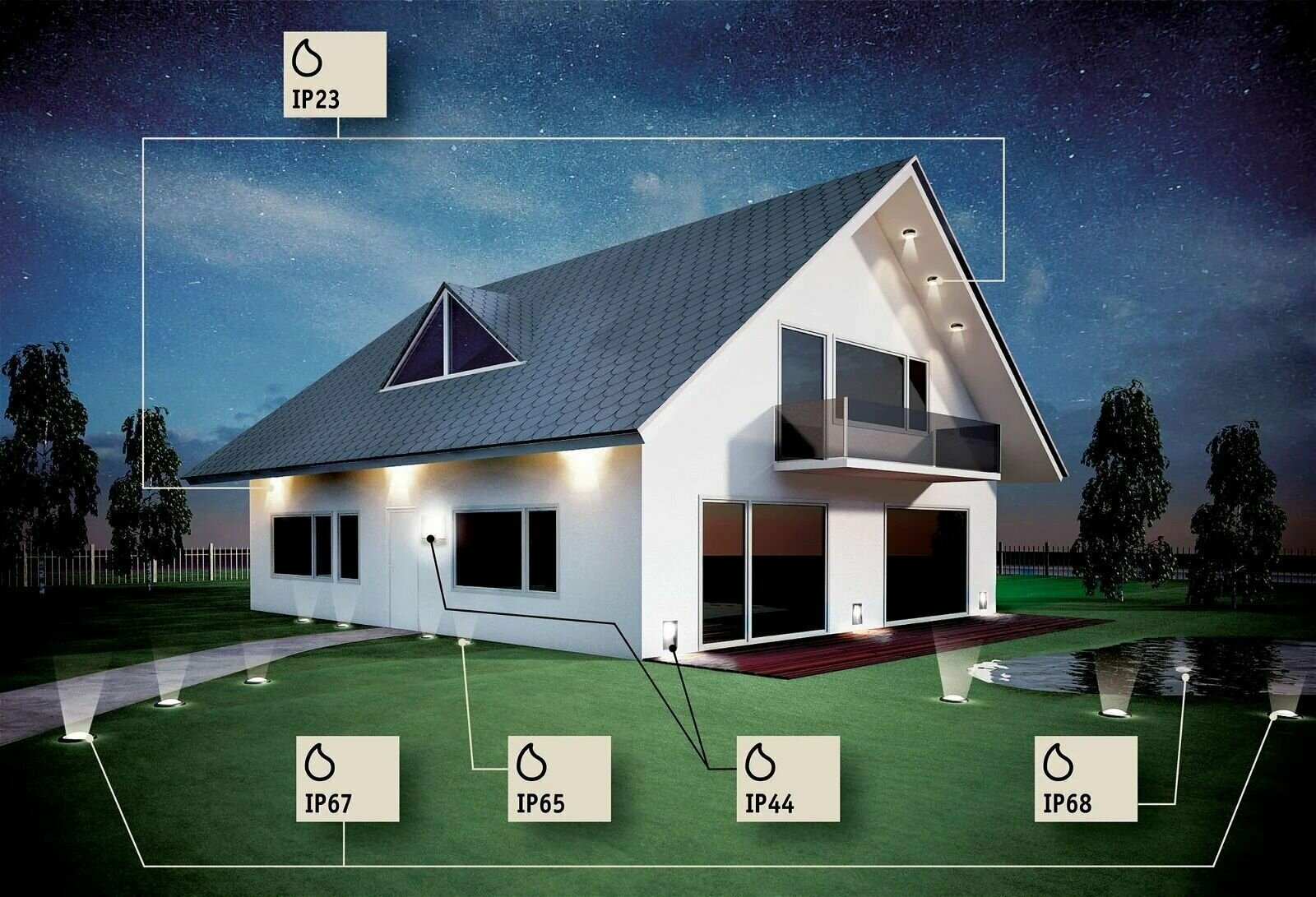 Уличный настенный светильник Ideal Lux - фото №11