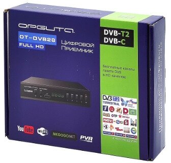 Ресивер Орбита OT-DVB28 DVBT2 + медиаплеер HD 1080p