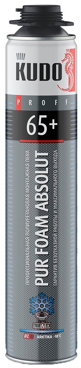 Пена монтажная профессиональная Kudo Absolut Proff 65+ Arktica, зимняя, 1000 мл