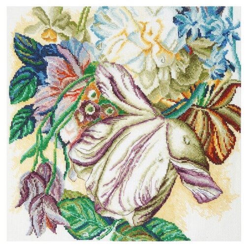 фото Набор для вышивания пестрый тюльпан 30 х 30 см марья искусница 04.002.05