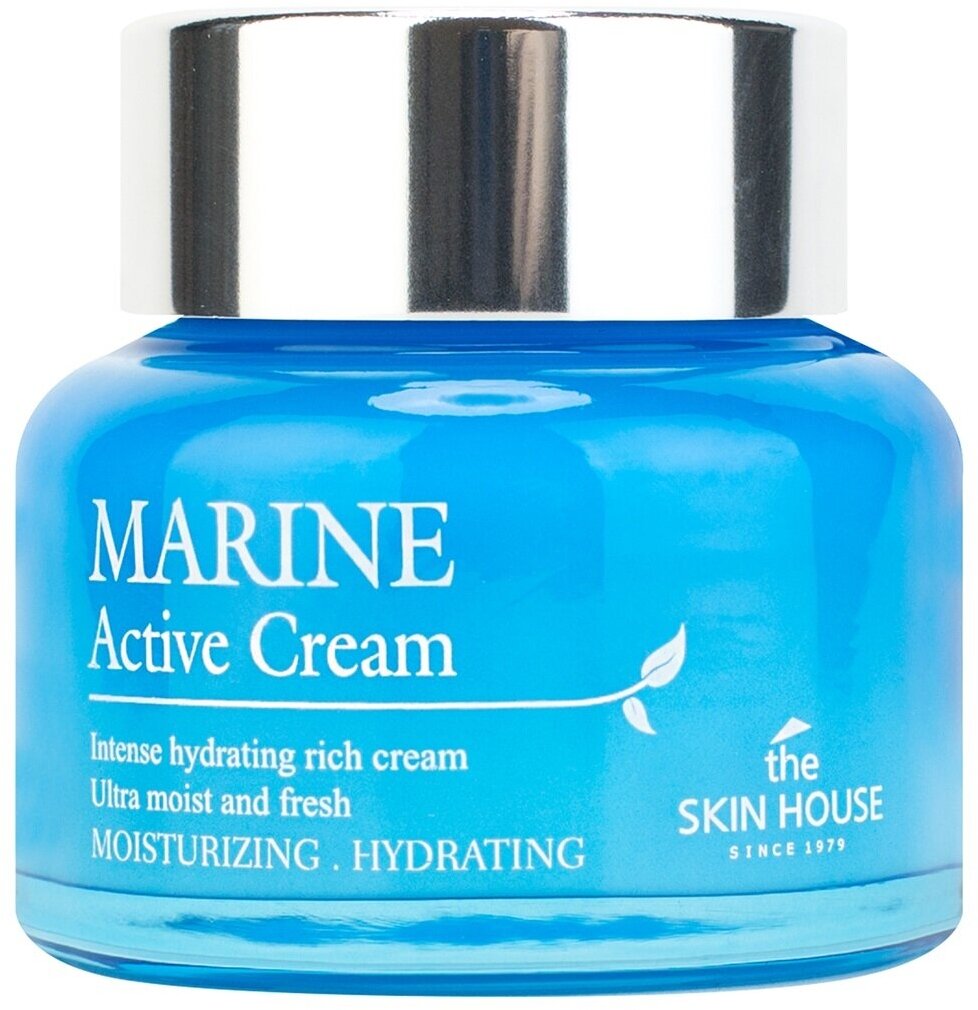 THE SKIN HOUSE Крем для лица Marine Active интенсивно увлажняющий, 50 мл