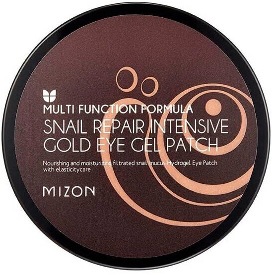 MIZON SNAIL REPAIR INTENSIVE GOLD EYE GEL PATCH Патчи под глаза гидрогелевые с муцином улитки 60шт